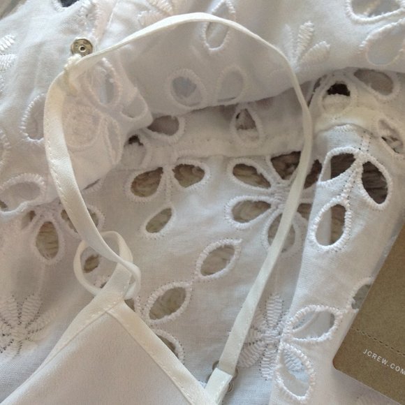 J Crew Classic Fit Eyelet Shirt - Picture 9 of 9